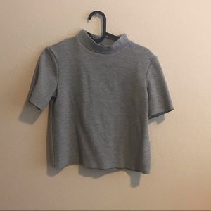 Zara mock neck crop top